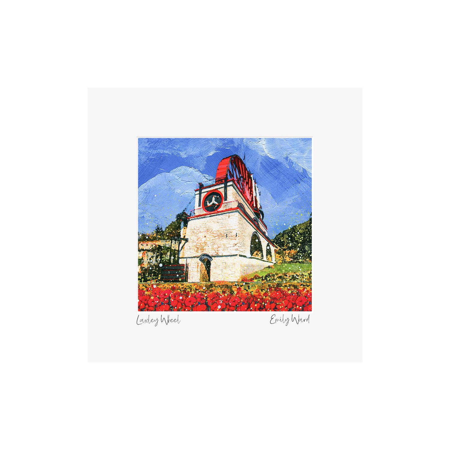 Laxey Wheel Square Open Edition Print Laxey Wheel Square Open Edition Print