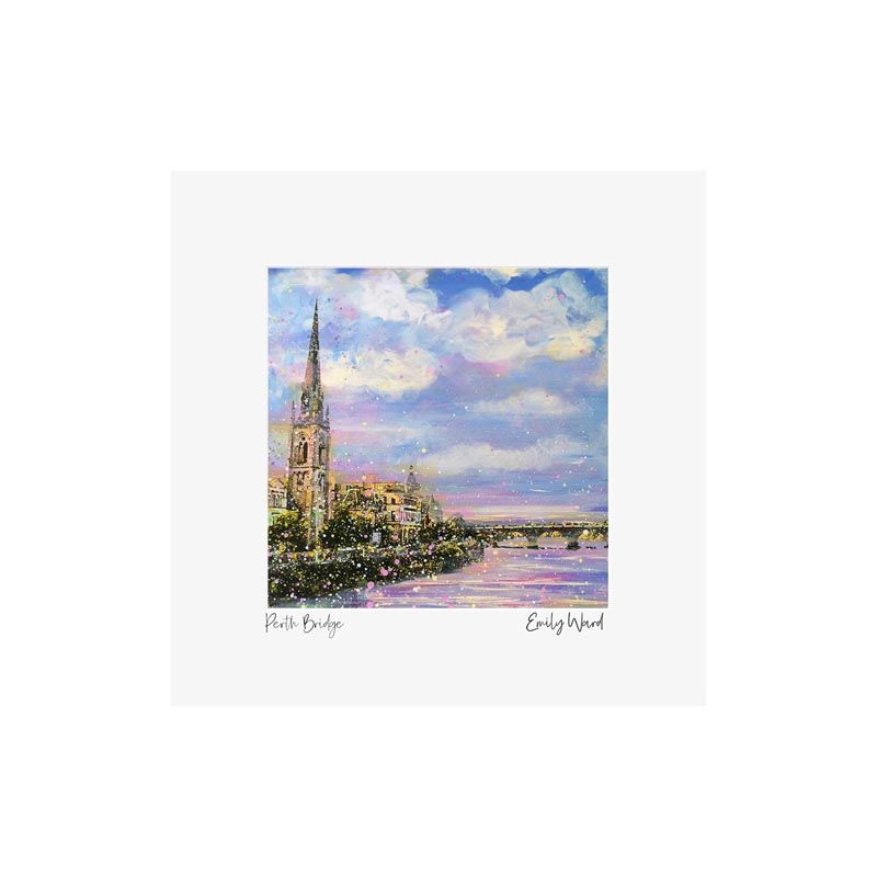 Perth Bridge, River Tay Square Open Edition Print Perth Bridge, River Tay Square Open Edition Print