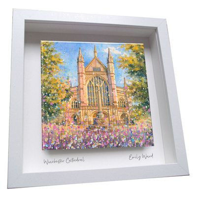 Winchester Cathedral Framed Ceramic Tile