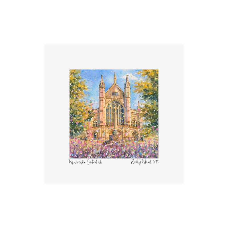 Winchester Cathedral Square Open Edition Print