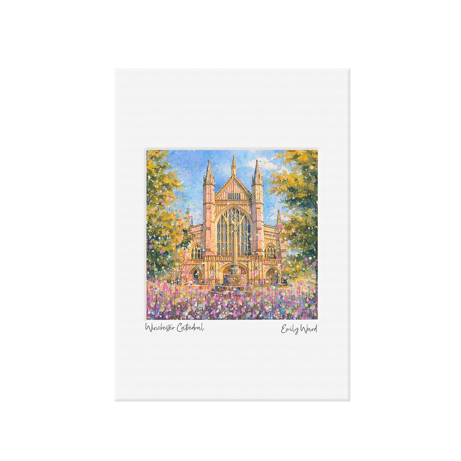 Winchester Cathedral Open Edition Print A4