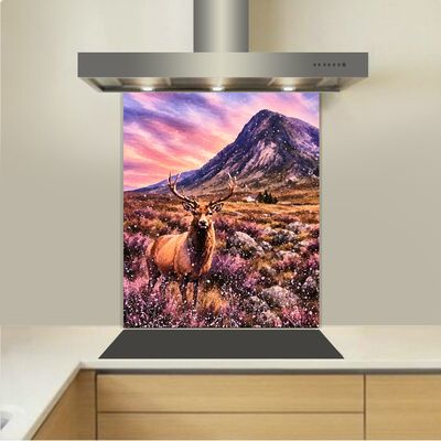 Art - Glass Kitchen Splashback - Stag at Glencoe Art - Glass Kitchen Splashback - Stag at Glencoe