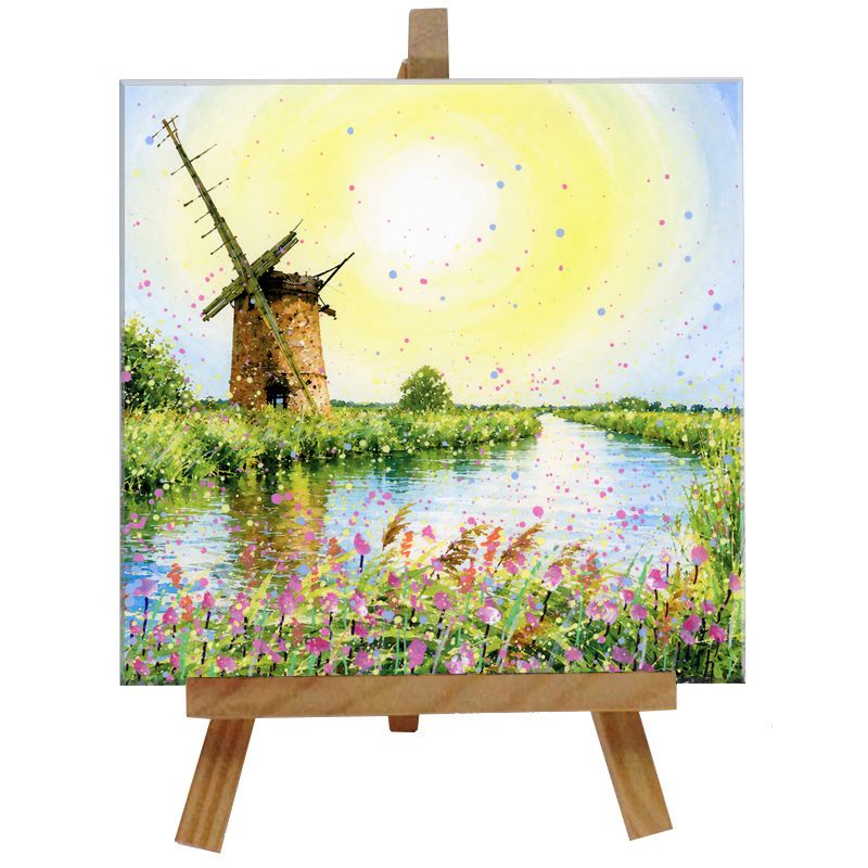 Broads National Park Tile with Easel