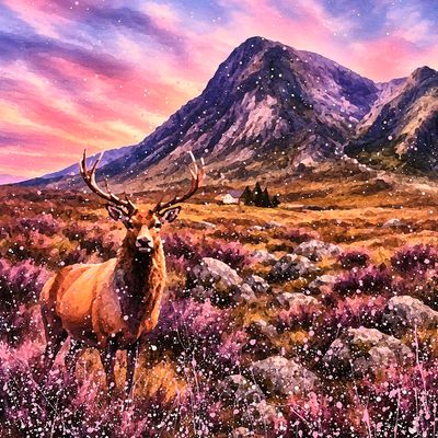 Stag at Glencoe Canvas Print Stag at Glencoe Canvas Print
