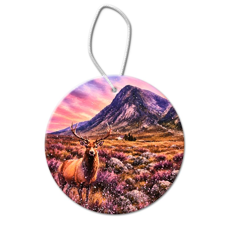 Stag at Glencoe Pendant Decoration