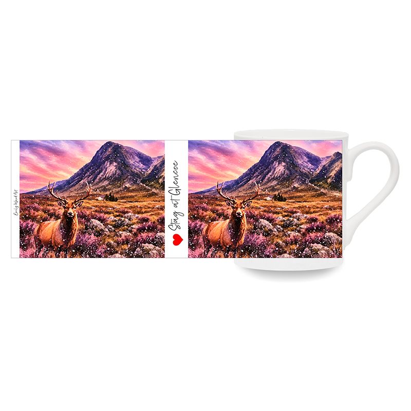 Stag at Glencoe Bone China Cup