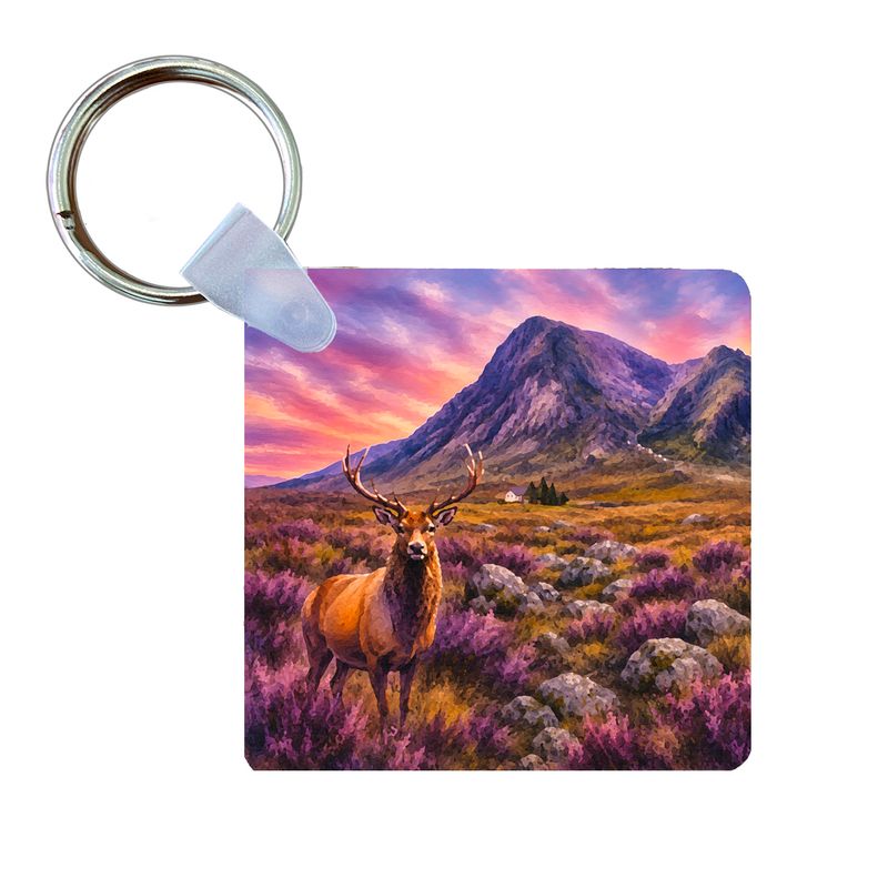 Stag at Glencoe Keyring