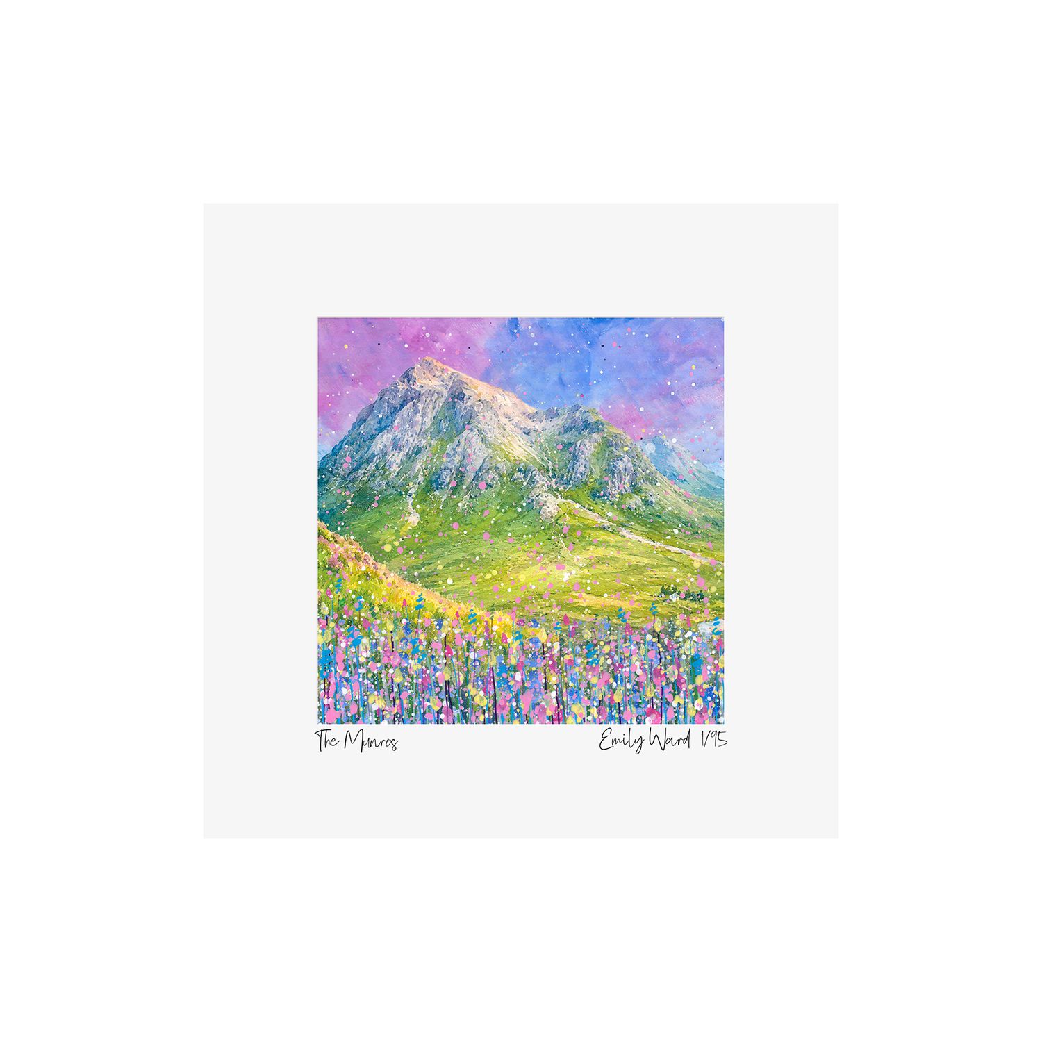 Munros Square Open Edition Print A4 Munros Square Open Edition Print A4