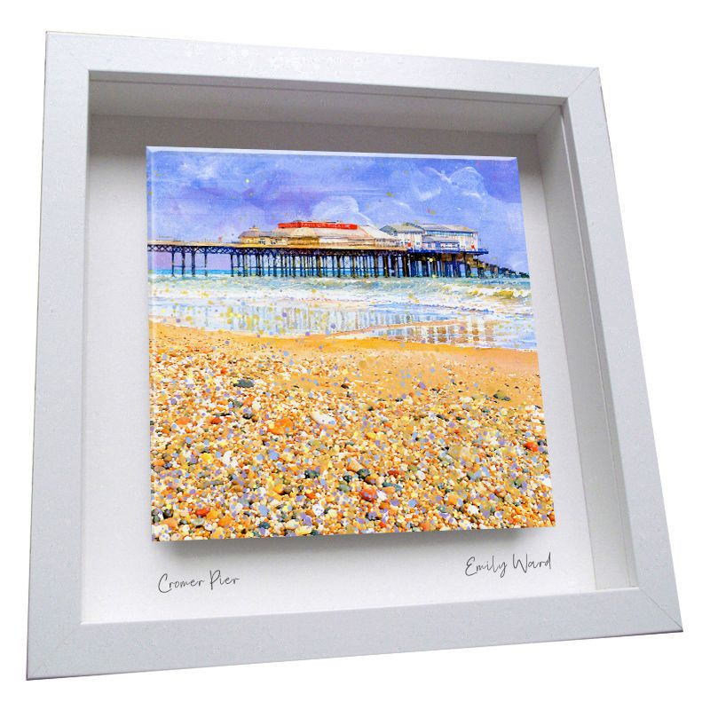 Cromer Pier Framed Ceramic Tile