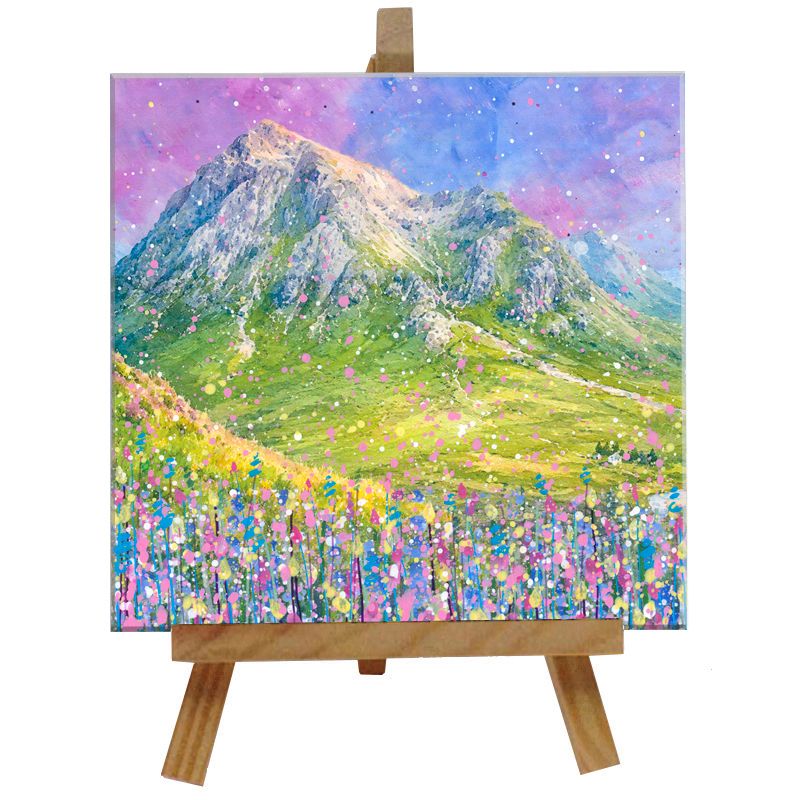 Munros Tile with Easel Munros Tile with Easel