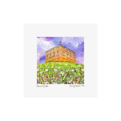 Norwich Castle Square Open Edition Print Norwich Castle Square Open Edition Print