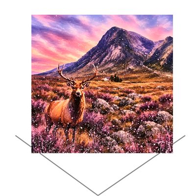 Stag at Glencoe Greeting Card Stag at Glencoe Greeting Card