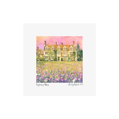 Anglesey Abbey Square Open Edition Print Anglesey Abbey Square Open Edition Print
