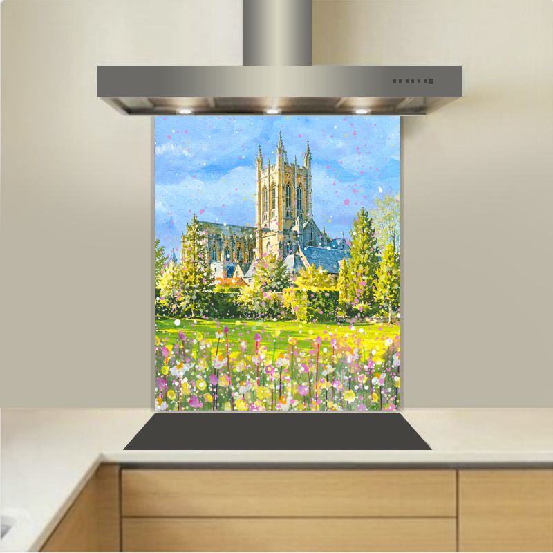 Art - Glass Kitchen Splashback - Bury St Edmunds Abbey