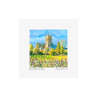 Bury St Edmunds Abbey Square Open Edition Print Bury St Edmunds Abbey Square Open Edition Print