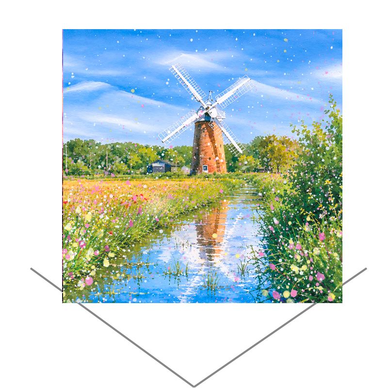 Horsey Windpump Greeting Card Horsey Windpump Greeting Card