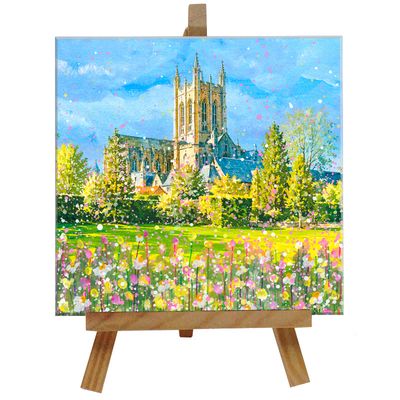 Bury St Edmunds Abbey Tile with Easel Bury St Edmunds Abbey Tile with Easel