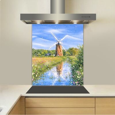 Art - Glass Kitchen Splashback - Horsey Windpump Art - Glass Kitchen Splashback - Horsey Windpump