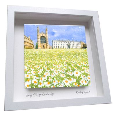 King's College Cambridge Framed Ceramic Tile