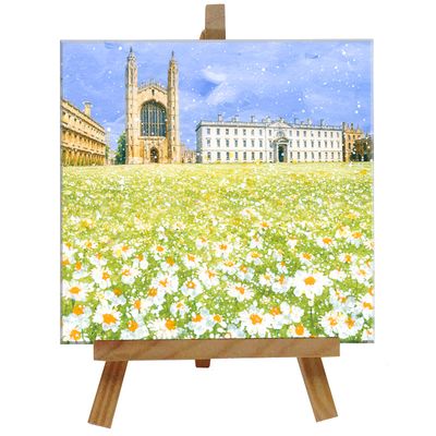 King's College Cambridge Tile with Easel King's College Cambridge Tile with Easel