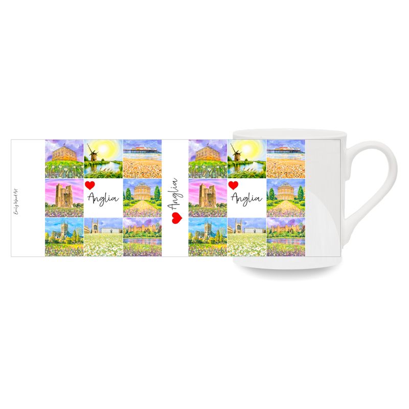 Love Anglia Bone China Cup
