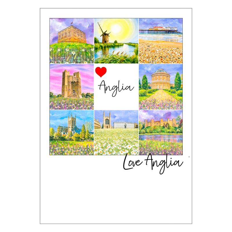 Love Anglia Postcard