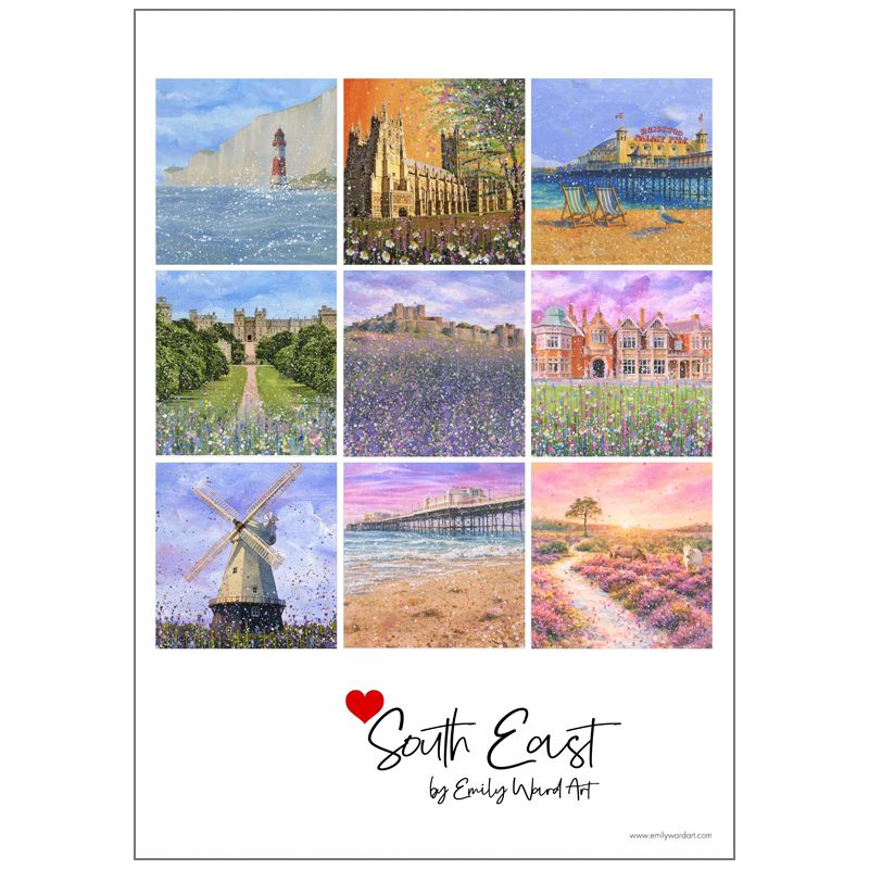 Love South East Tea Towel