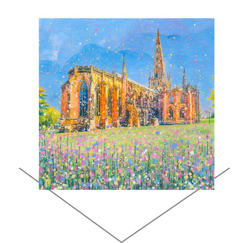 Lichfield Cathedral Greeting Card Lichfield Cathedral Greeting Card