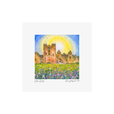 Ludlow Castle Square Open Edition Print Ludlow Castle Square Open Edition Print