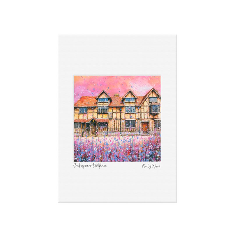Shakespeare's Birthplace Open Edition Print A4 Shakespeare's Birthplace Open Edition Print A4