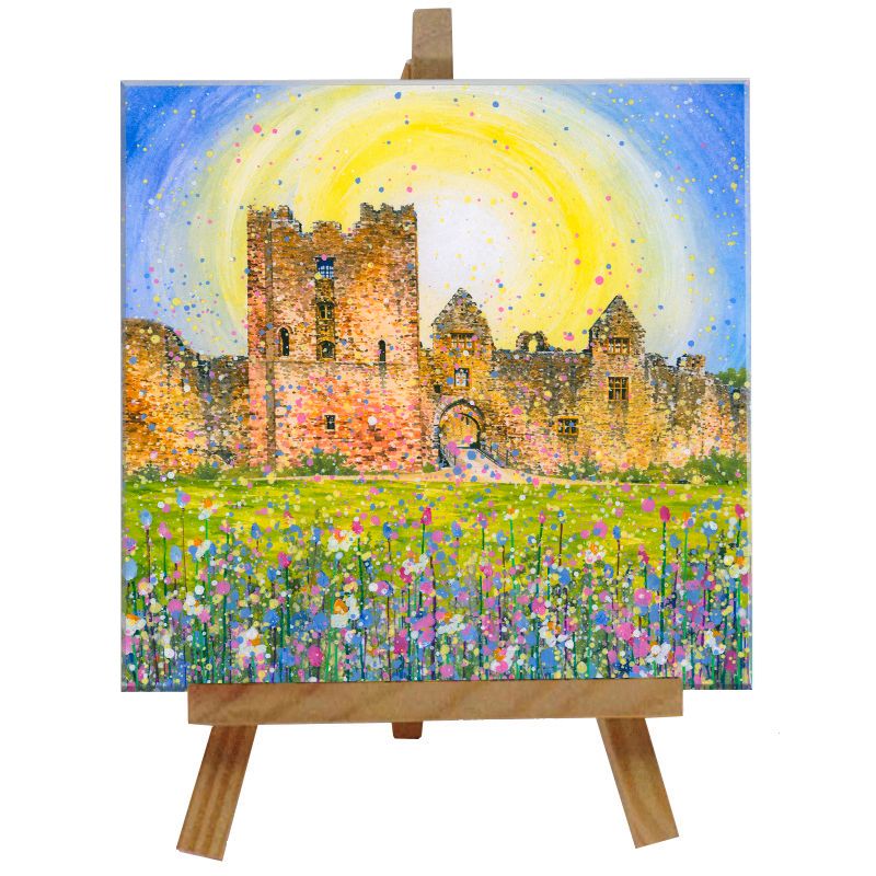 Ludlow Castle Tile with Easel