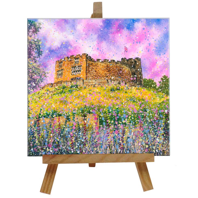 Tamworth Castle Tile with Easel