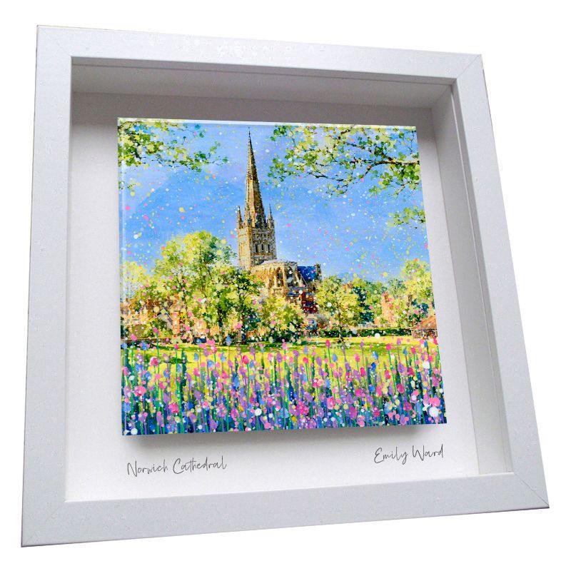 Norwich Cathedral Framed Ceramic Tile Norwich Cathedral Framed Ceramic Tile