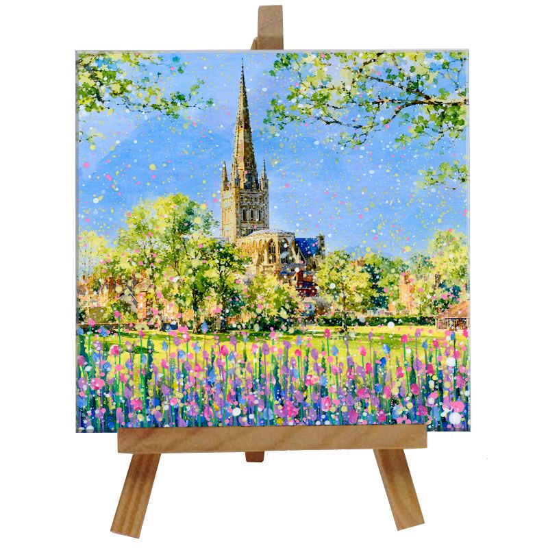 Norwich Cathedral Tile with Easel