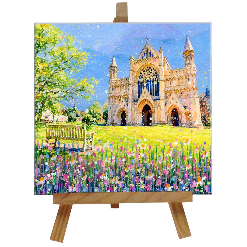 St Albans Cathedral Tile with Easel St Albans Cathedral Tile with Easel