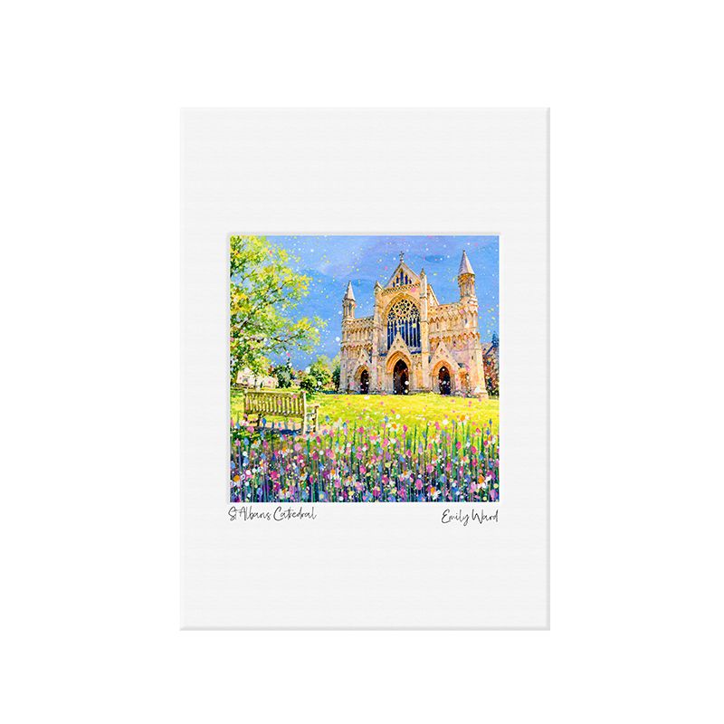St Albans Cathedral Open Edition Print A4