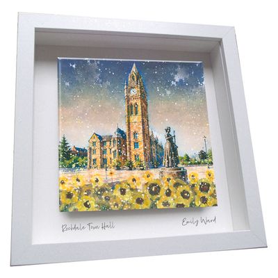 Rochdale Town Hall Framed Ceramic Tile Rochdale Town Hall Framed Ceramic Tile