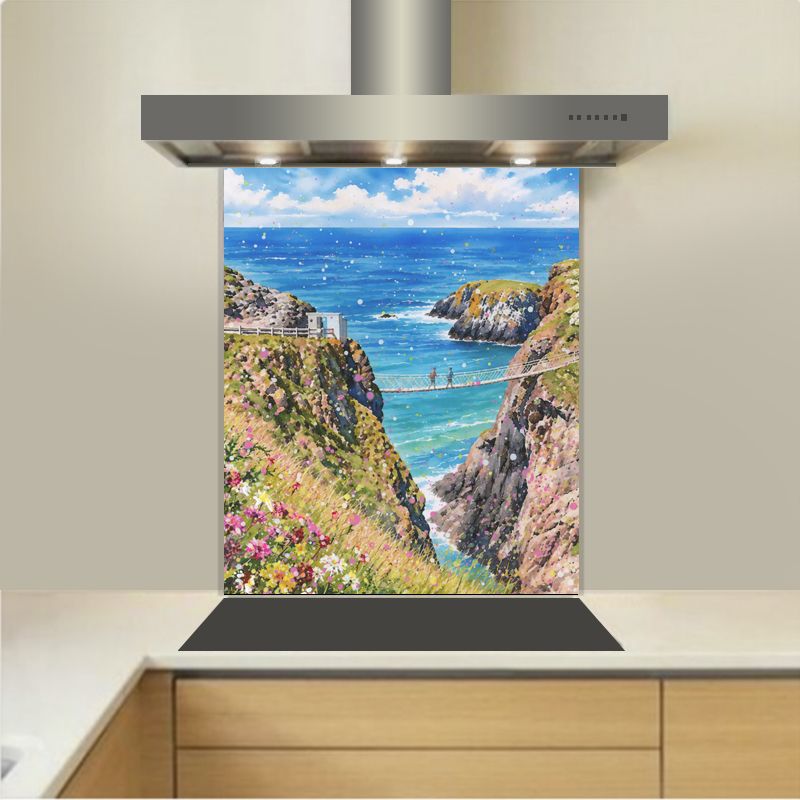 Art - Glass Kitchen Splashback - Rope Bridge, Carrick-a-Rede