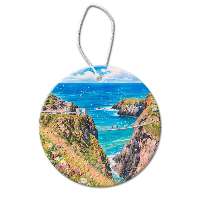 Rope Bridge, Carrick-a-Rede Hanging Pendant Decoration