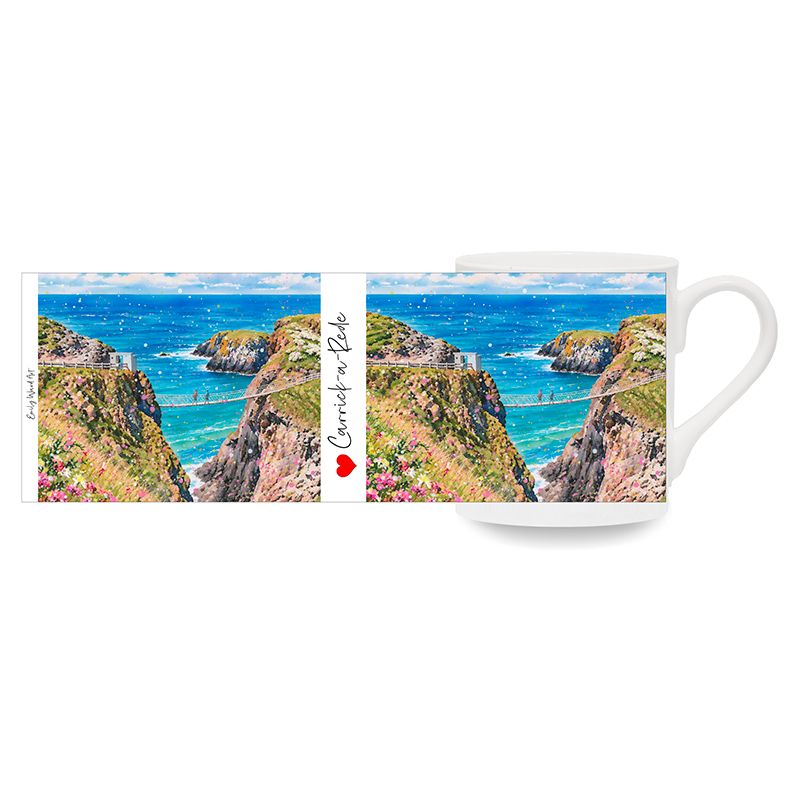 Rope Bridge, Carrick-a-Rede Bone China Cup Rope Bridge, Carrick-a-Rede Bone China Cup