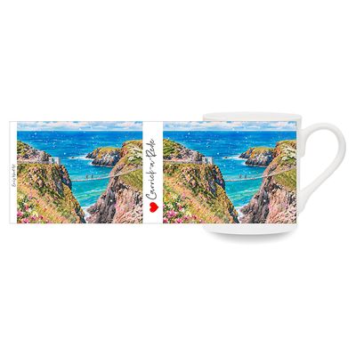 Rope Bridge, Carrick-a-Rede Bone China Cup Rope Bridge, Carrick-a-Rede Bone China Cup