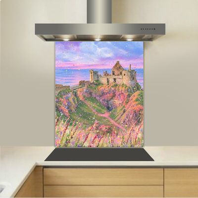 Art - Glass Kitchen Splashback - Dunluce Castle