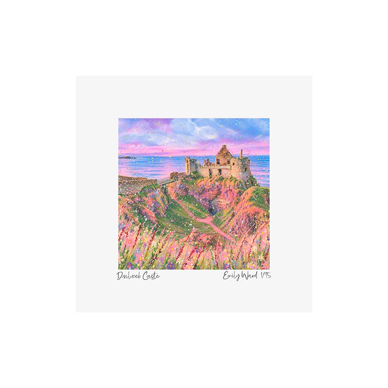 Dunluce Castle Square Open Edition Print Dunluce Castle Square Open Edition Print