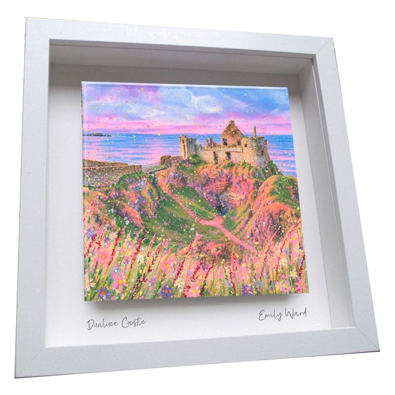 Dunluce Castle Framed Ceramic Tile