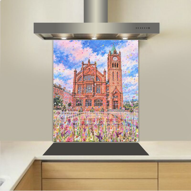 Art - Glass Kitchen Splashback - Guildhall, Derry