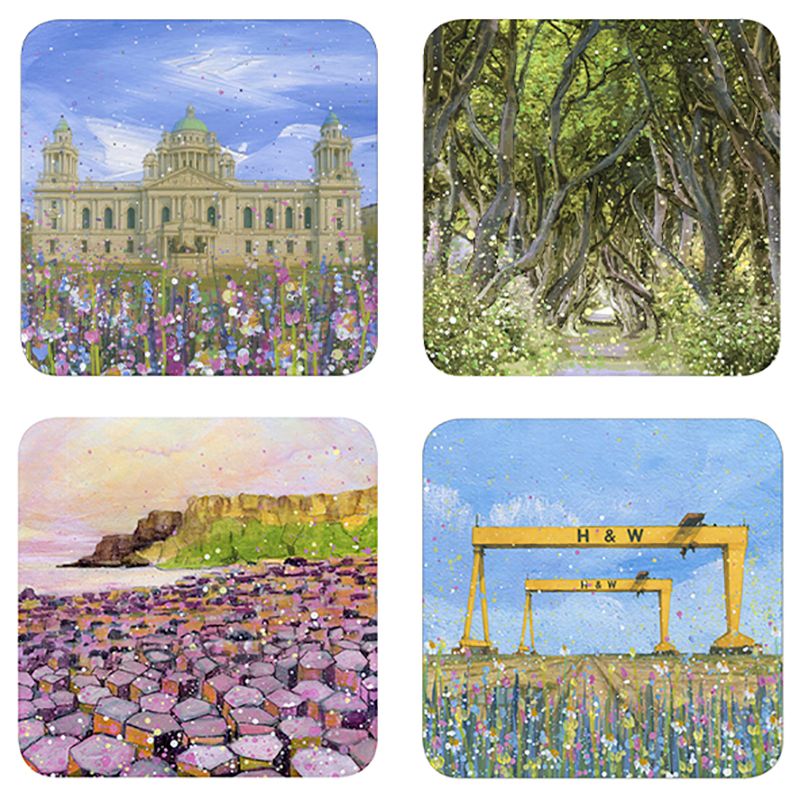 Northern Ireland Coasters in a Gift Box Northern Ireland Coasters in a Gift Box