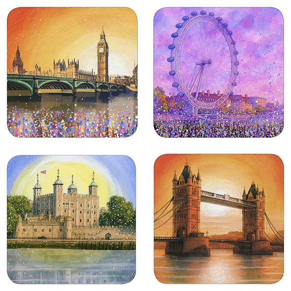 London Coasters in a Gift Box
