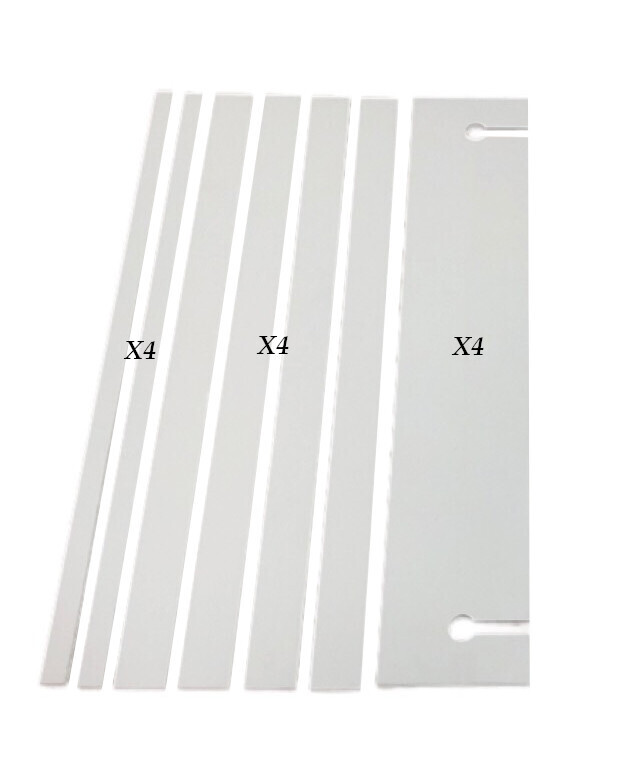Replacement 30&quot; Flyball jump slats and bases