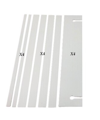 Replacement 30&quot; Flyball jump slats and bases