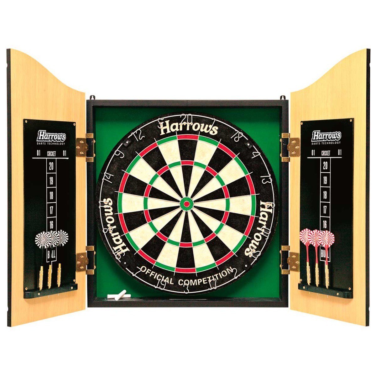 Harrows Pro Dartboard Cabinet set